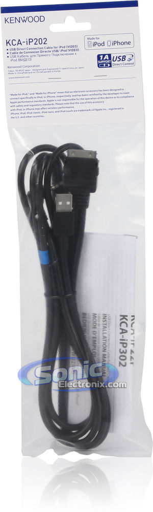 Kenwood DDX319 & KCA-IP202 iPod Cable Image 12