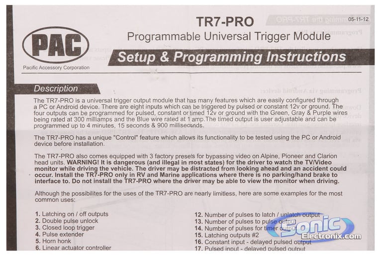 PAC TR7-PRO Image 6