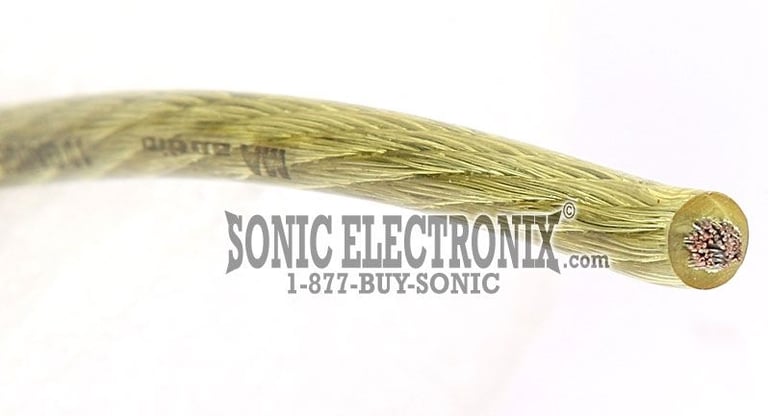 10 Gauge YELLOW Power / Ground Cable PRICED PER FOOT Image 1