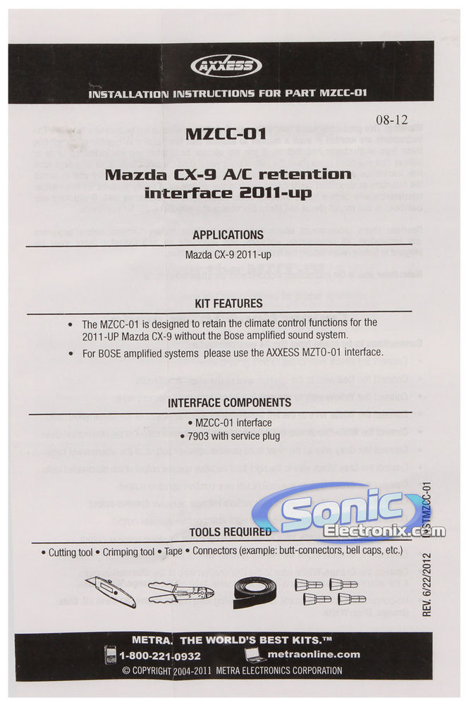 Axxess MZCC-01 Image 4
