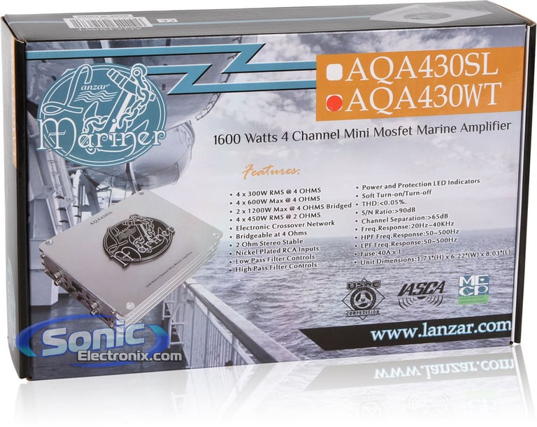 Lanzar AQA430WT (White) Image 6
