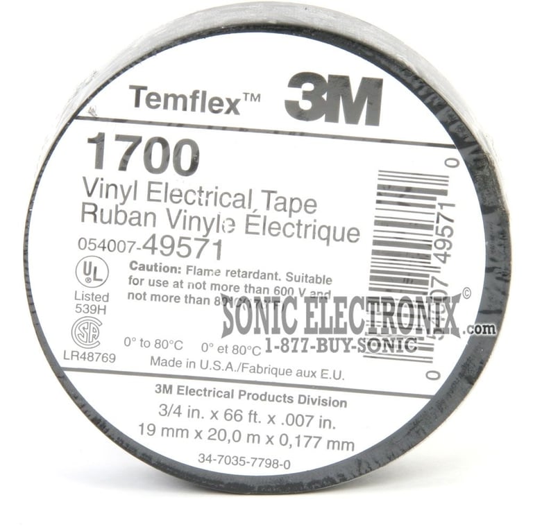 3M Black Electrical Tape Image 2