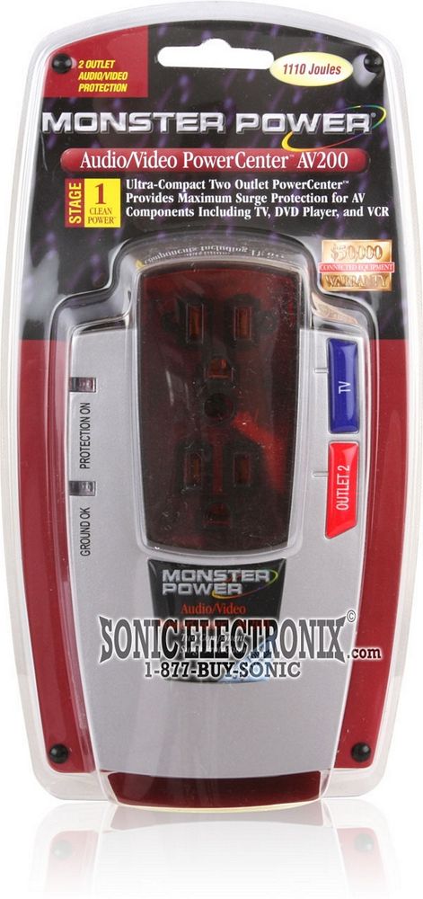 Monster Cable PowerCenter Surge Protector (MP AV 200) Image 3
