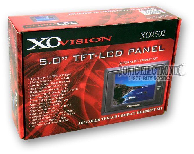 XO Vision XO2502 5" Headrest Monitor Image 3