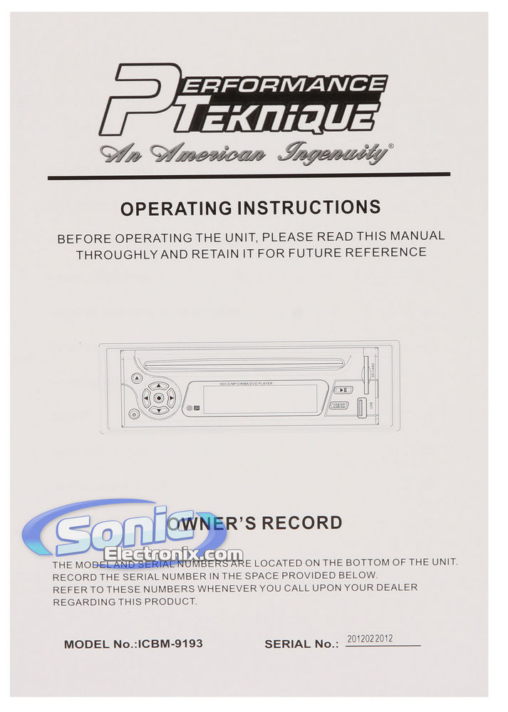 Performance Teknique ICBM-9193 Image 9
