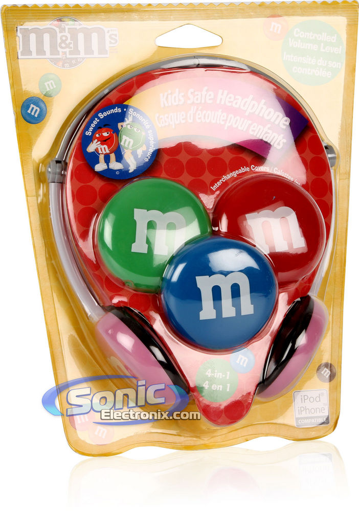 Maxell MMHP1 (190570) M&M's Kids Safe Headphones With Multiple Colors Image 2