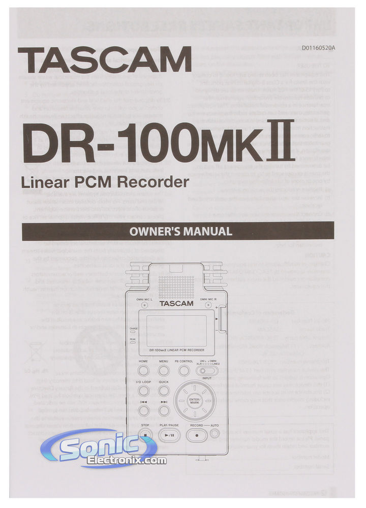 Tascam DR-100MKII Image 19