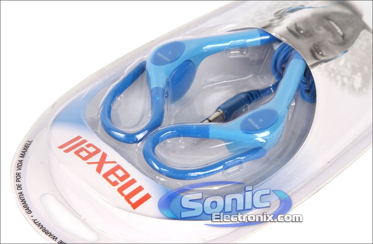 Maxell EH-130 (EH130,190567) Blue Stereo Ear Hooks Image 2