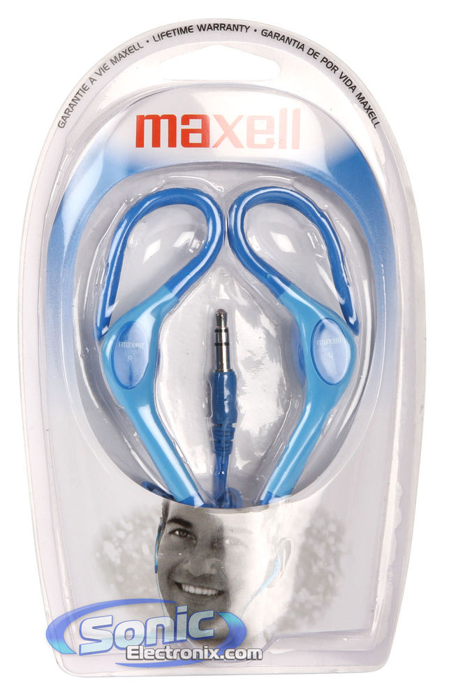Maxell EH-130 (EH130,190567) Blue Stereo Ear Hooks Image 3