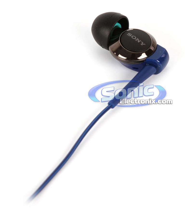Sony MDR-EX210B/BLU (MDREX210-BLUE) Stereo In-Ear Monitors - Blue Image 2