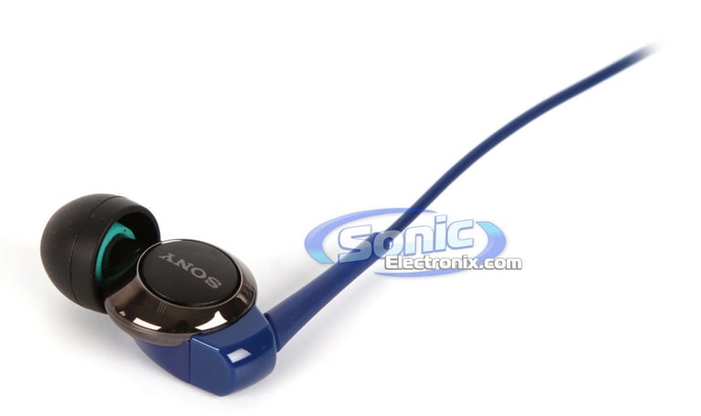 Sony MDR-EX210B/BLU (MDREX210-BLUE) Stereo In-Ear Monitors - Blue Image 4