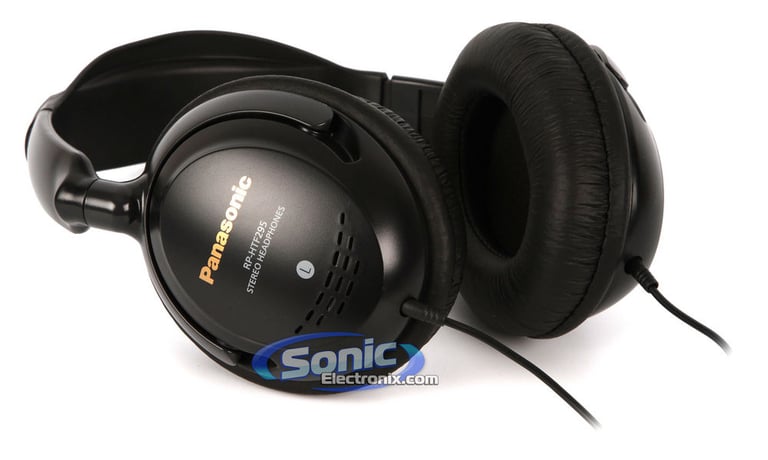 Panasonic RP-HTF295-K (RPHTF295) Full Size Over Ear Headphones-Black Image 3