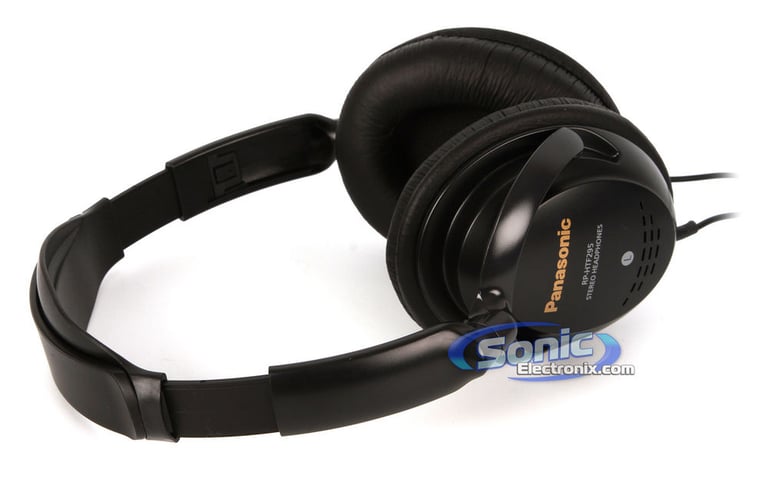 Panasonic RP-HTF295-K (RPHTF295) Full Size Over Ear Headphones-Black Image 5
