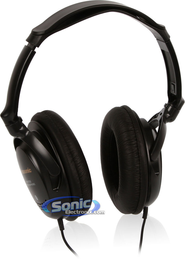Panasonic RP-HTF295-K (RPHTF295) Full Size Over Ear Headphones-Black Image 1