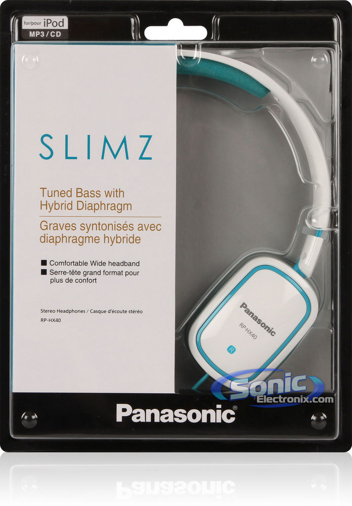 Panasonic RP-HX40-A (Blue) Light Weight On-Ear Monitors Image 5