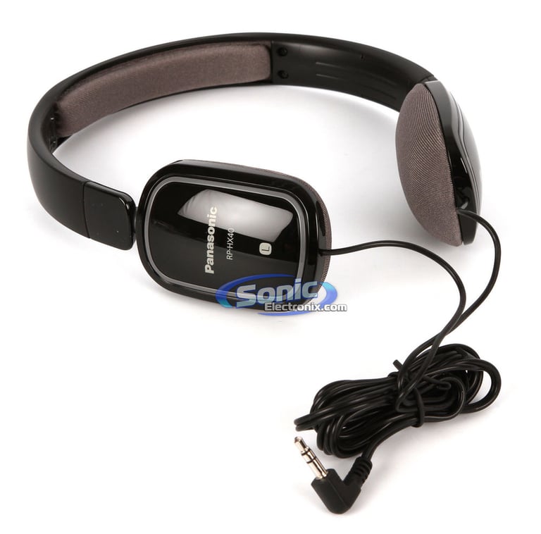 Panasonic RP-HX40-K (RPHX40K) On-Ear Headphones - Black Image 2