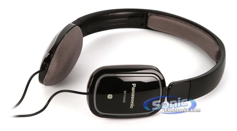 Panasonic RP-HX40-K (RPHX40K) On-Ear Headphones - Black Image 3