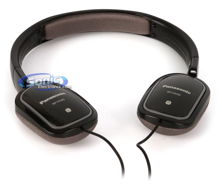 Panasonic RP-HX40-K (RPHX40K) On-Ear Headphones - Black Image 4