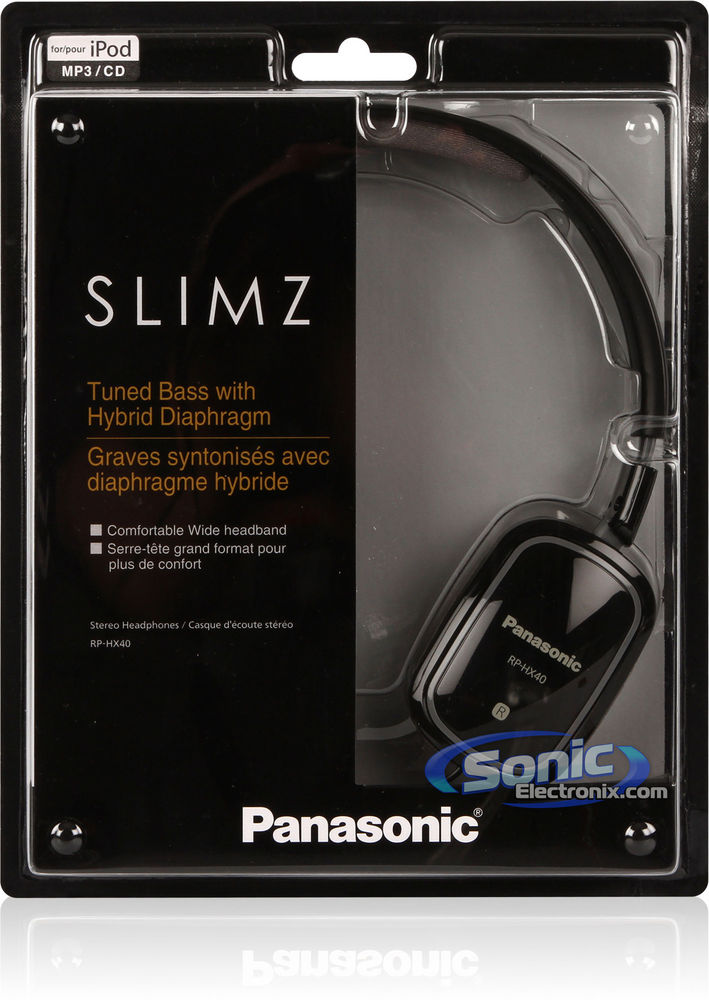 Panasonic RP-HX40-K (RPHX40K) On-Ear Headphones - Black Image 6