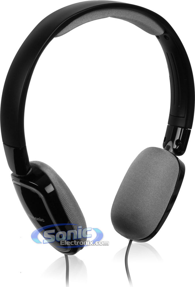 Panasonic RP-HX40-K (RPHX40K) On-Ear Headphones - Black Image 1
