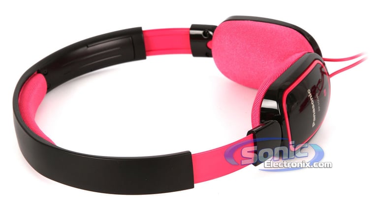 Panasonic RP-HX40-PK (RPHX40PK) On-Ear Headphones - Pink/Black Image 5