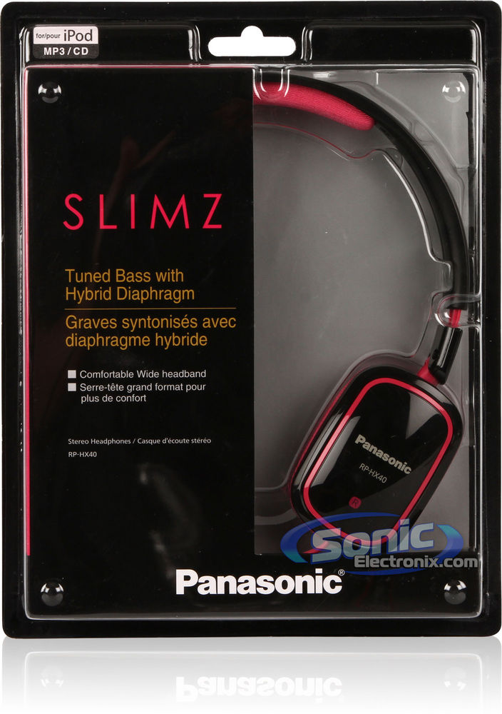 Panasonic RP-HX40-PK (RPHX40PK) On-Ear Headphones - Pink/Black Image 6
