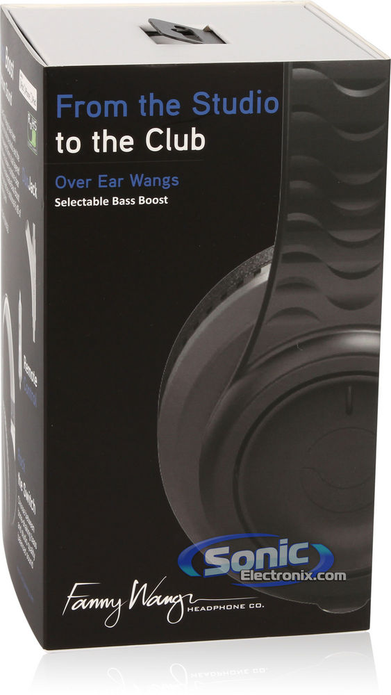 Fanny Wang FW-2003-BLK-WHI Bass Boost Headphones Image 14