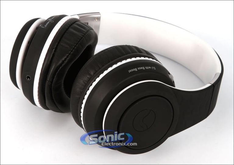 Fanny Wang FW-2003-BLK-WHI Bass Boost Headphones Image 4