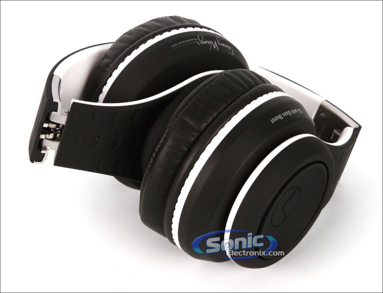 Fanny Wang FW-2003-BLK-WHI Bass Boost Headphones Image 5