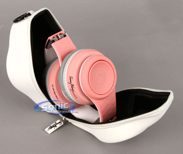 Fanny Wang FW-2003-PNK-WHI Bass Boost Headphones Image 13