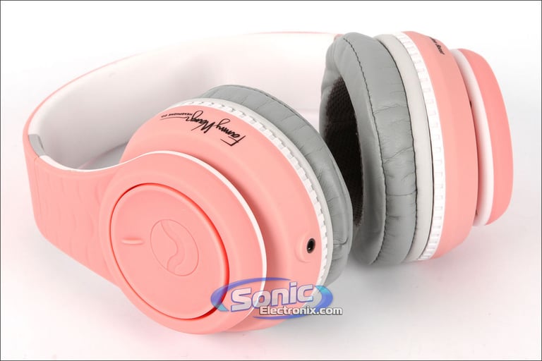 Fanny Wang FW-2003-PNK-WHI Bass Boost Headphones Image 3