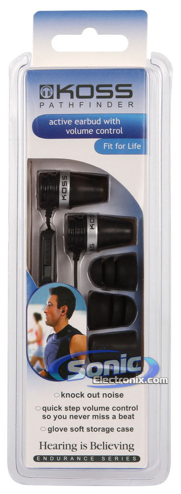 Koss Pathfinder (PATHFINDRB) Stereo Ear Buds Black Image 7