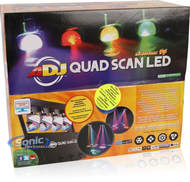 American DJ Quad Scan LED Image 7