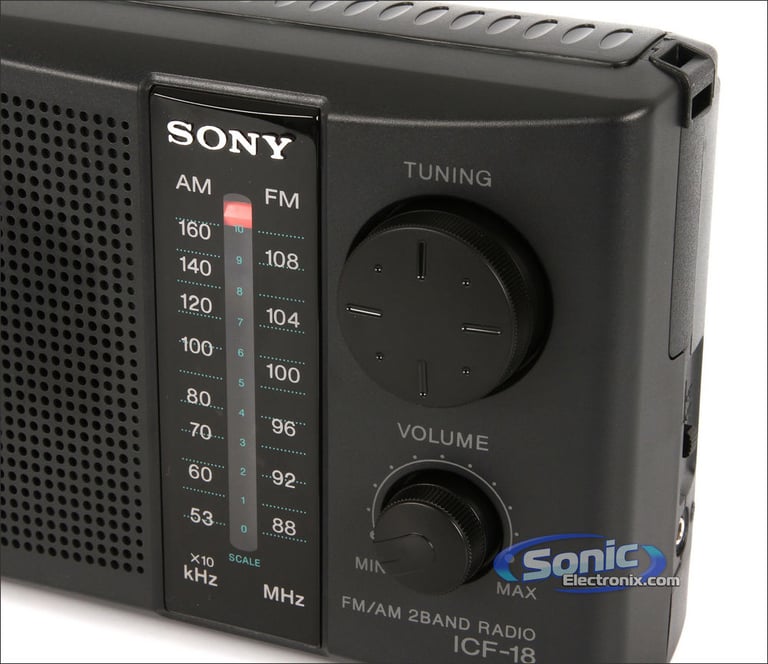 Sony ICF-18 (ICF18) Portable AM/FM Radio and Antenna Image 6