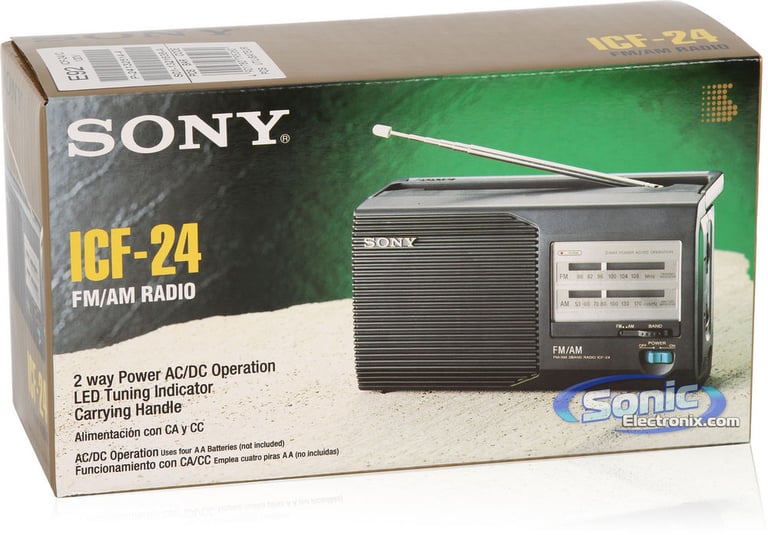 Sony ICF-24 (ICF24) Portable AM/FM Walkman Radio Image 6