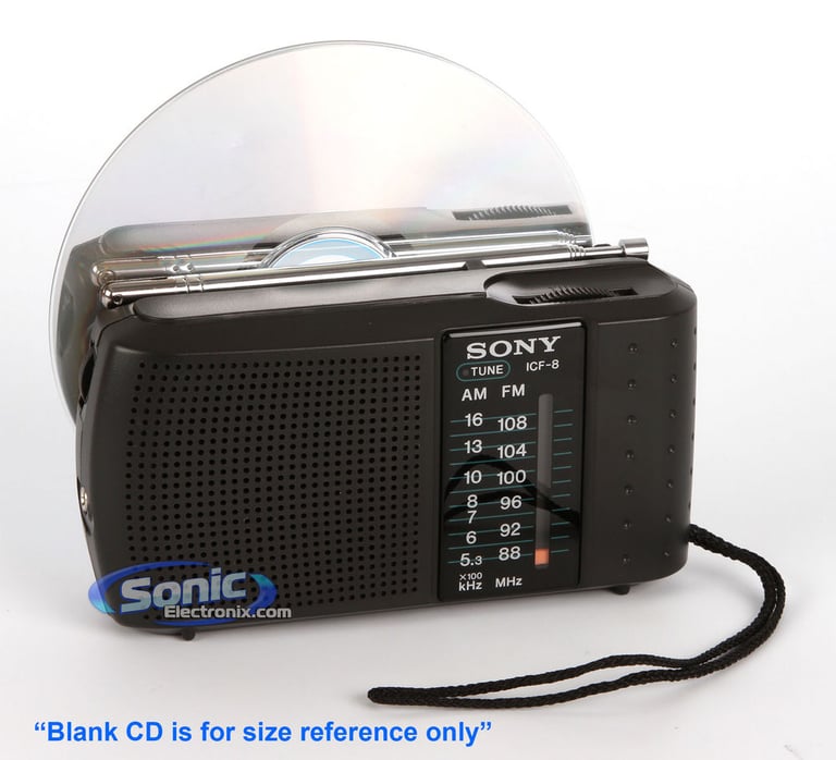 Sony ICF-8 (ICF8) Portable AM/FM Transistor Radio Speaker Image 2