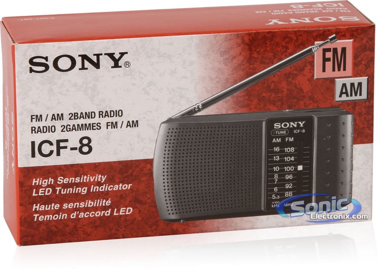 Sony ICF-8 (ICF8) Portable AM/FM Transistor Radio Speaker Image 7