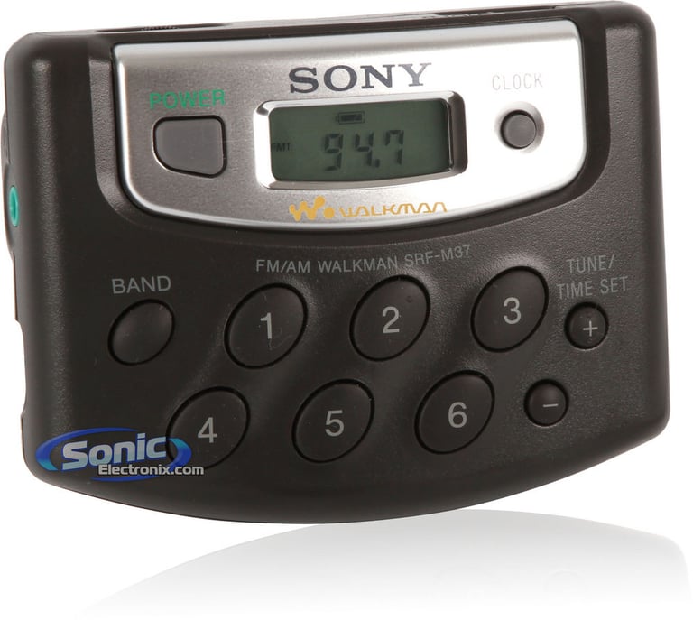 Sony SRF-M37/B (SRFM37/B) Portable Walkman AM/FM Radio - Black Image 2