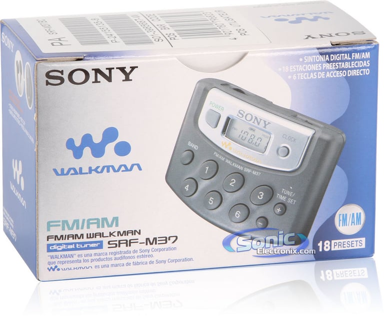 Sony SRF-M37/B (SRFM37/B) Portable Walkman AM/FM Radio - Black Image 9