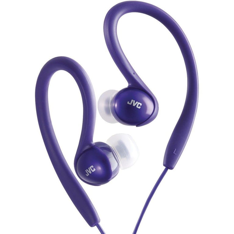 JVC HAEBX5V (HA-EBX5-V) Violet Sports-Clip In-Ear Headphones Image 1