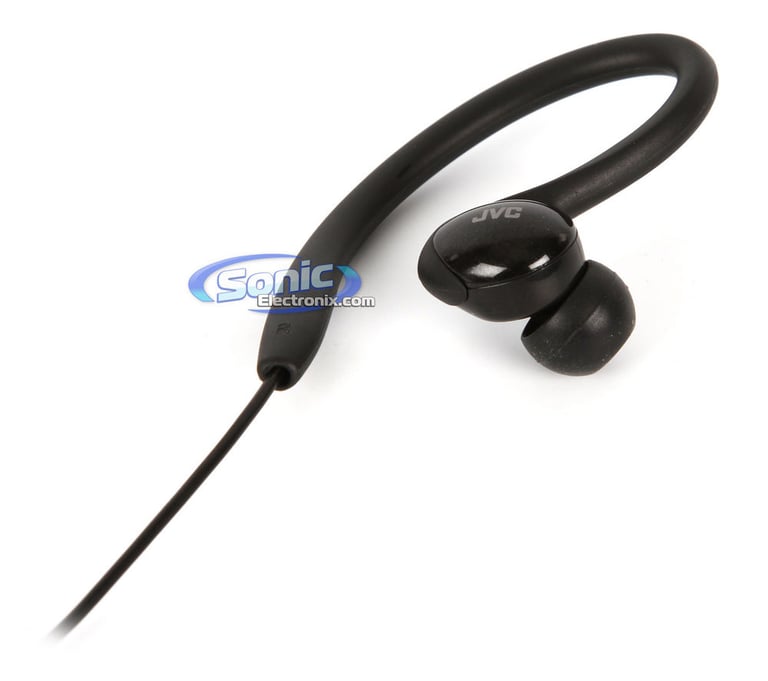 JVC HAEBX5B (HA-EBX5-B) Black Sports-Clip In-Ear Headphones Image 2