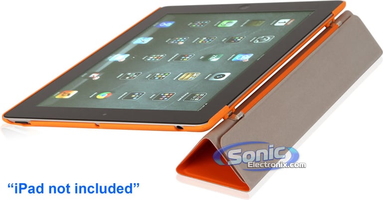 D2OR Sunburst Orange iPad Protection Case/Cover for Current/New iPad Generation 4, Generation 3 and iPad 2 Image 3