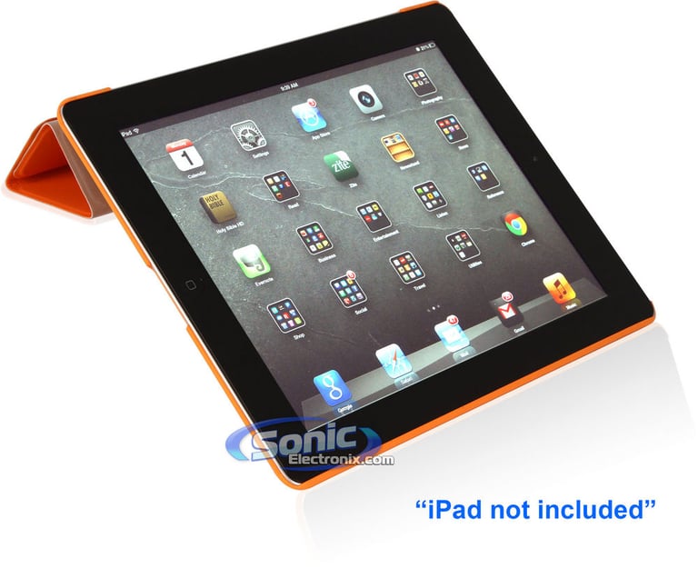 D2OR Sunburst Orange iPad Protection Case/Cover for Current/New iPad Generation 4, Generation 3 and iPad 2 Image 4