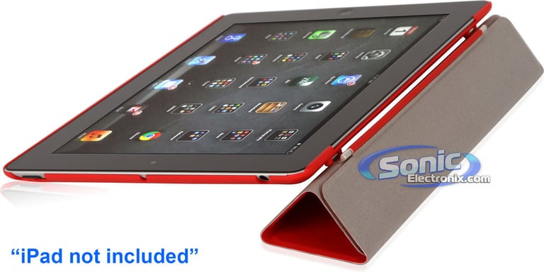 D2RD Candy Apple Red iPad Protection Case/Cover for Current/New iPad Generation 4, Generation 3 and iPad 2 Image 3