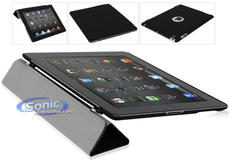 D2BK Matte Black iPad Protection Case/Cover for Current/New iPad Generation 4, Generation 3 and iPad 2 Image 1