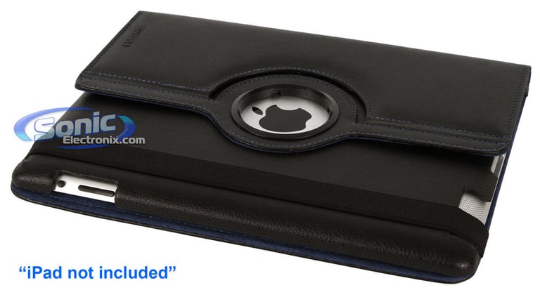 Limitless Creations D3BL Black w/Blue Accents PivoTablet Padded PU Leather 360&deg; Swivel Case for new iPad and iPad 2 Image 7