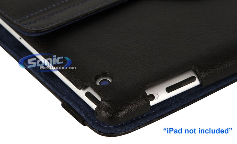 Limitless Creations D3BL Black w/Blue Accents PivoTablet Padded PU Leather 360&deg; Swivel Case for new iPad and iPad 2 Image 11