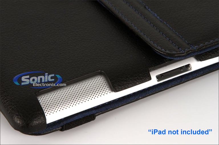 Limitless Creations D3BL Black w/Blue Accents PivoTablet Padded PU Leather 360&deg; Swivel Case for new iPad and iPad 2 Image 12