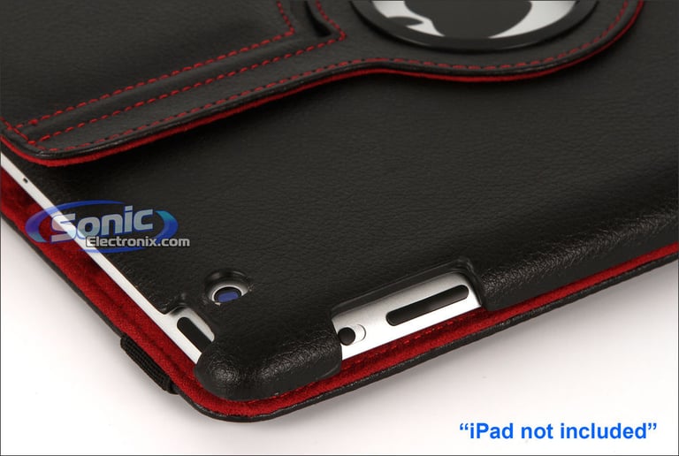 Limitless Creations D3RD Black w/Red Accents PivoTablet Padded PU Leather 360&deg; Swivel Case for new iPad and iPad 2 Image 11