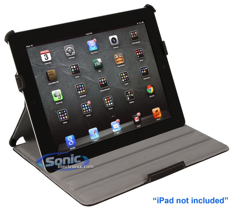 Limitless Creations D4BK Black Denim EZsnap Padded Case for new iPad and iPad 2 Image 4